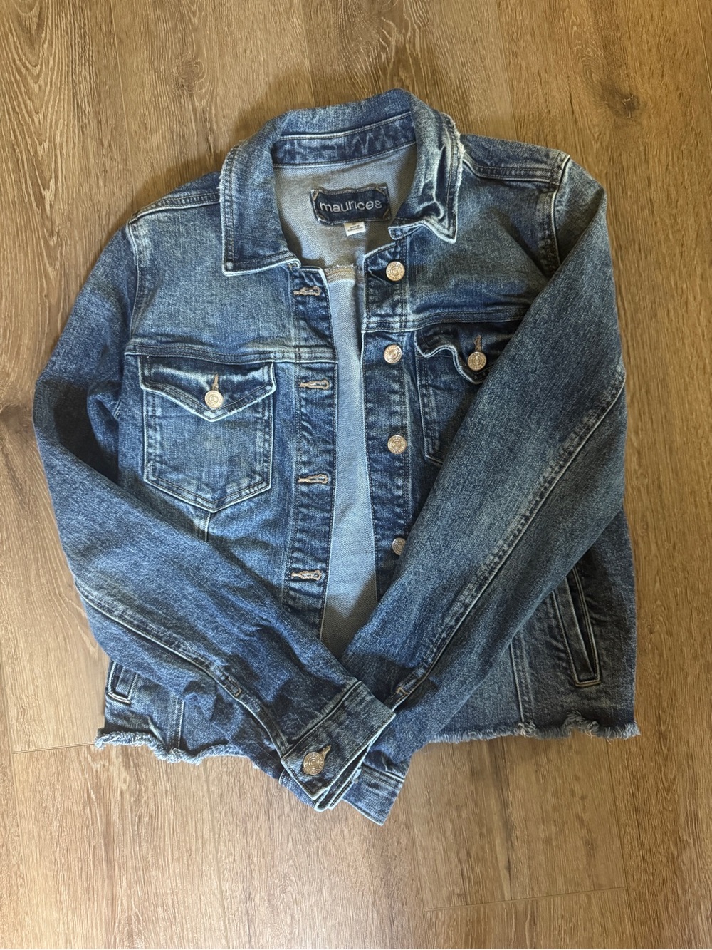 Raw Hem Denim Jacket